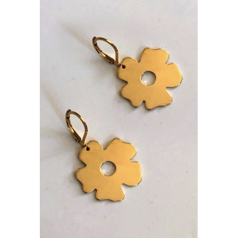 Pendant Earrings - Flower Petals A FUTURE PERFECT, top view
