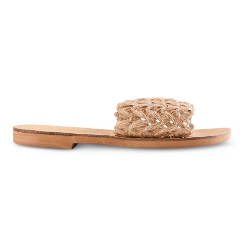 Vegan handmade sandals from rope straps GSP Sandals, front view