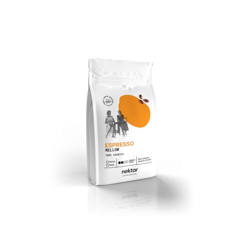 Espresso coffee Mellow Blend 250g NEKTAR, front view