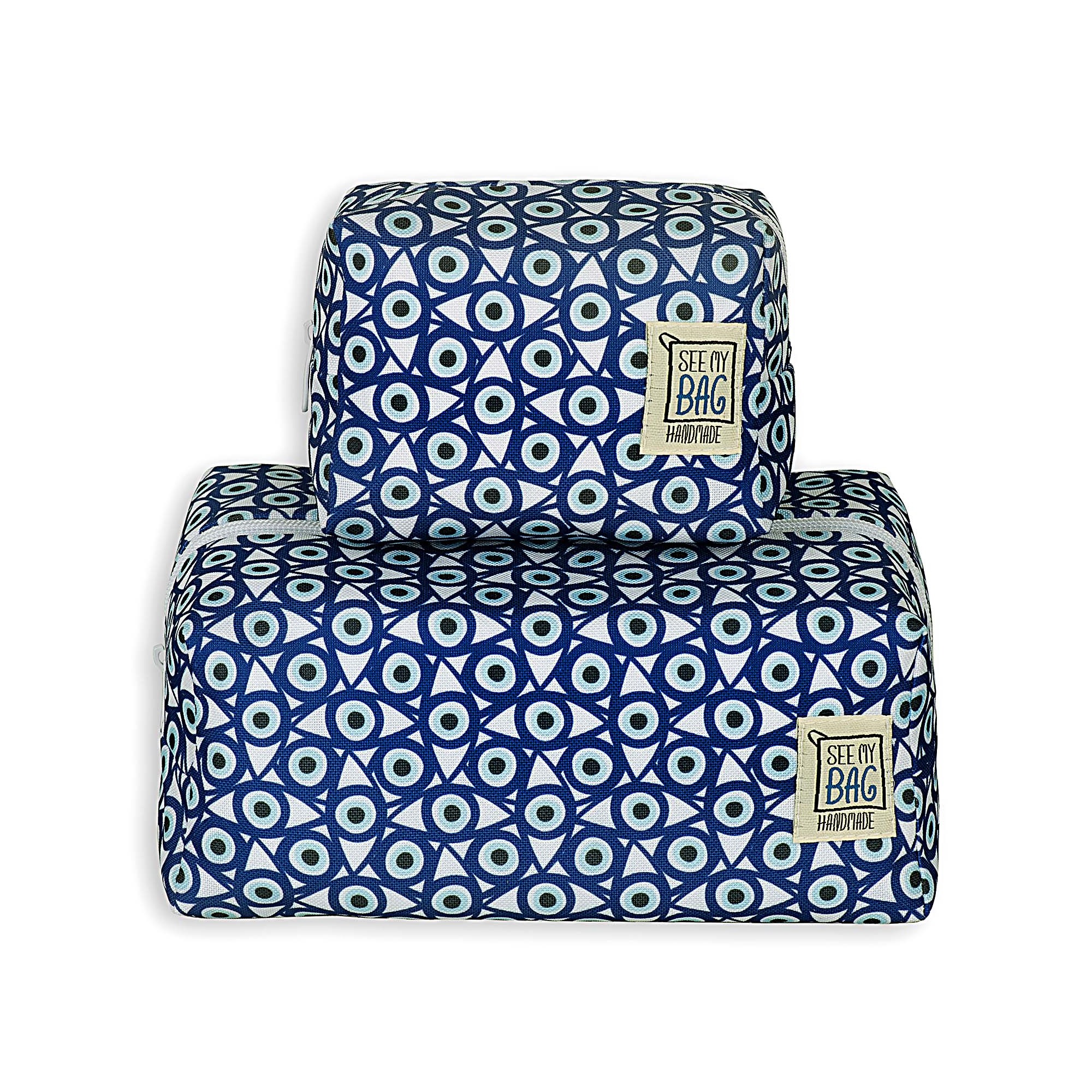 Pouch Mini-essentials small and large Ksematiasma SEE MY BAG, front view