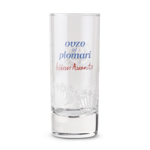 Verre à Ouzo Plomari ISIDOROU ARVANITI, vu de face