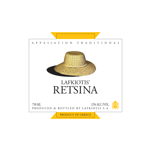 Retsina Lafkioti 75cl LAFKIOTI, vu de face