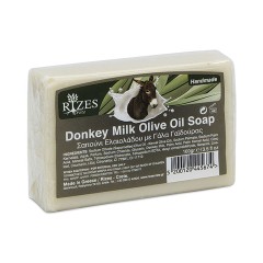 Donkey milk olive oil soap 100g RIZES CRETE, front view
