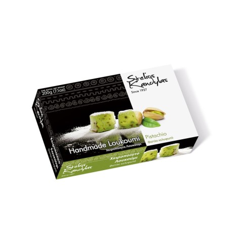 Pistachio loukoum 200g KANDYLAS, front view
