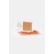 Handmade olive oil soap blood orange & lime 30g HELLEO, front view without packaging