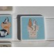 Dessous de verre en marbre Greek Cats and Ruins 2 - Sardines AHGB, vu de face