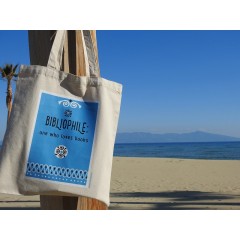 Tote Bag Ecru Bibliophile AhGB, front view