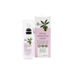 Organic and vegan moisturizing face cream 24h 50ml RIZES CRETE, front view