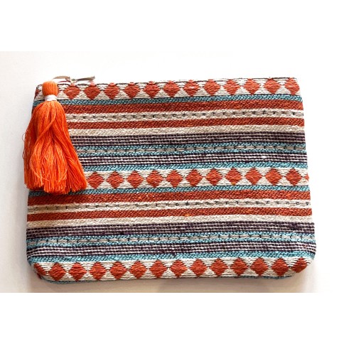 Pouch - Toiletry Bag Coral RIZES CRETE, top view