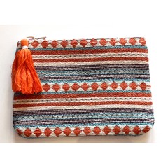 Pouch - Toiletry Bag Coral RIZES CRETE, top view