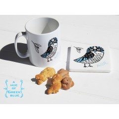 Mug Greek Owl Colour AHGB, front view
