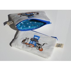Coin purse Greek Cats AHGB side 1, down view