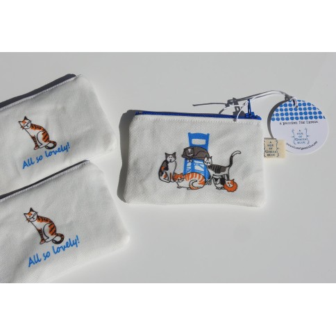 Coin purse Greek Cats AHGB side 2, down view