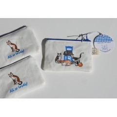 Coin purse Greek Cats AHGB side 2, down view