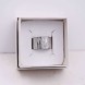Argento art ring POUPADOU, front view in a box