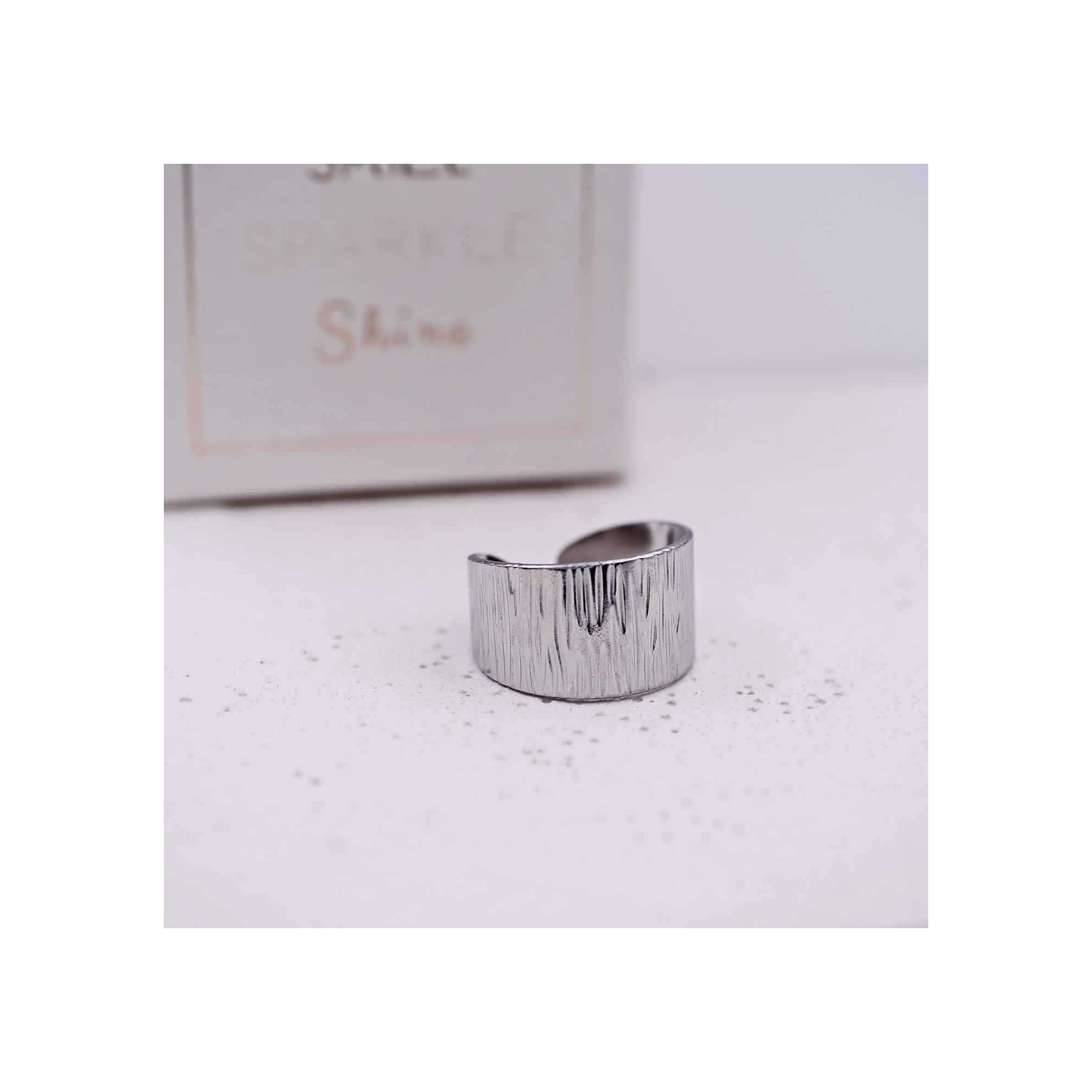 Bague Argento art POUPADOU, vu de face