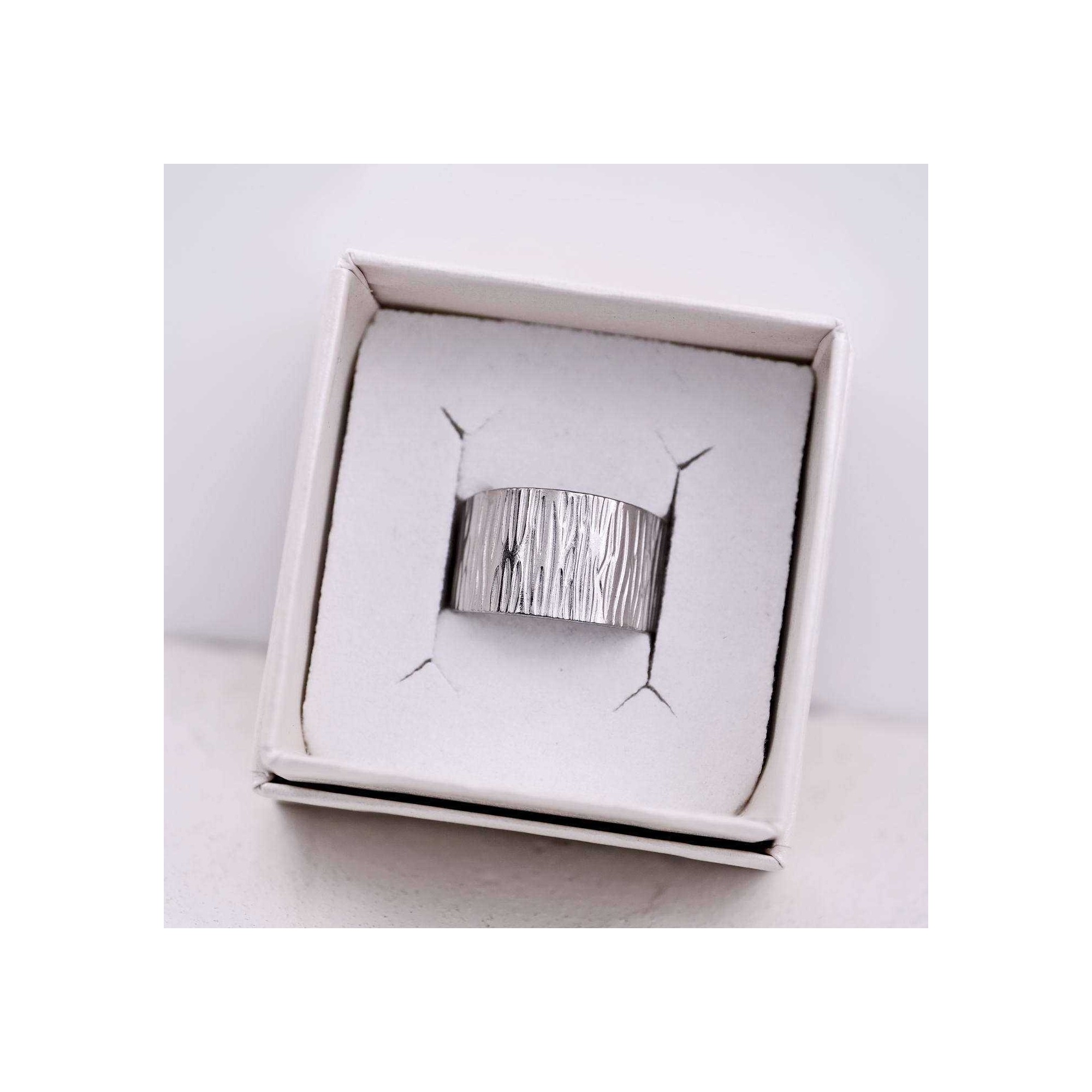 Bague Argento art POUPADOU, vu de haut