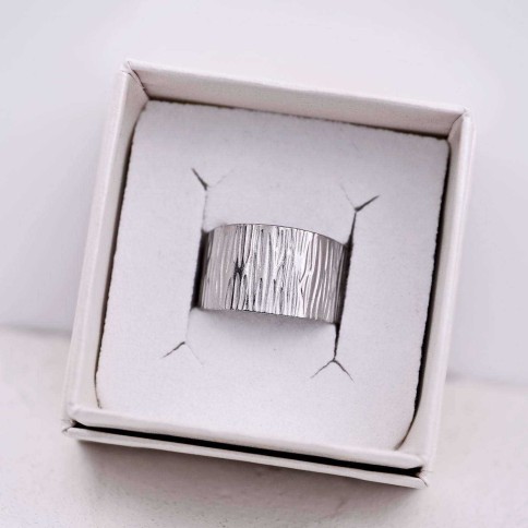 Argento art ring POUPADOU, top view
