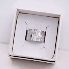 Argento art ring POUPADOU, top view