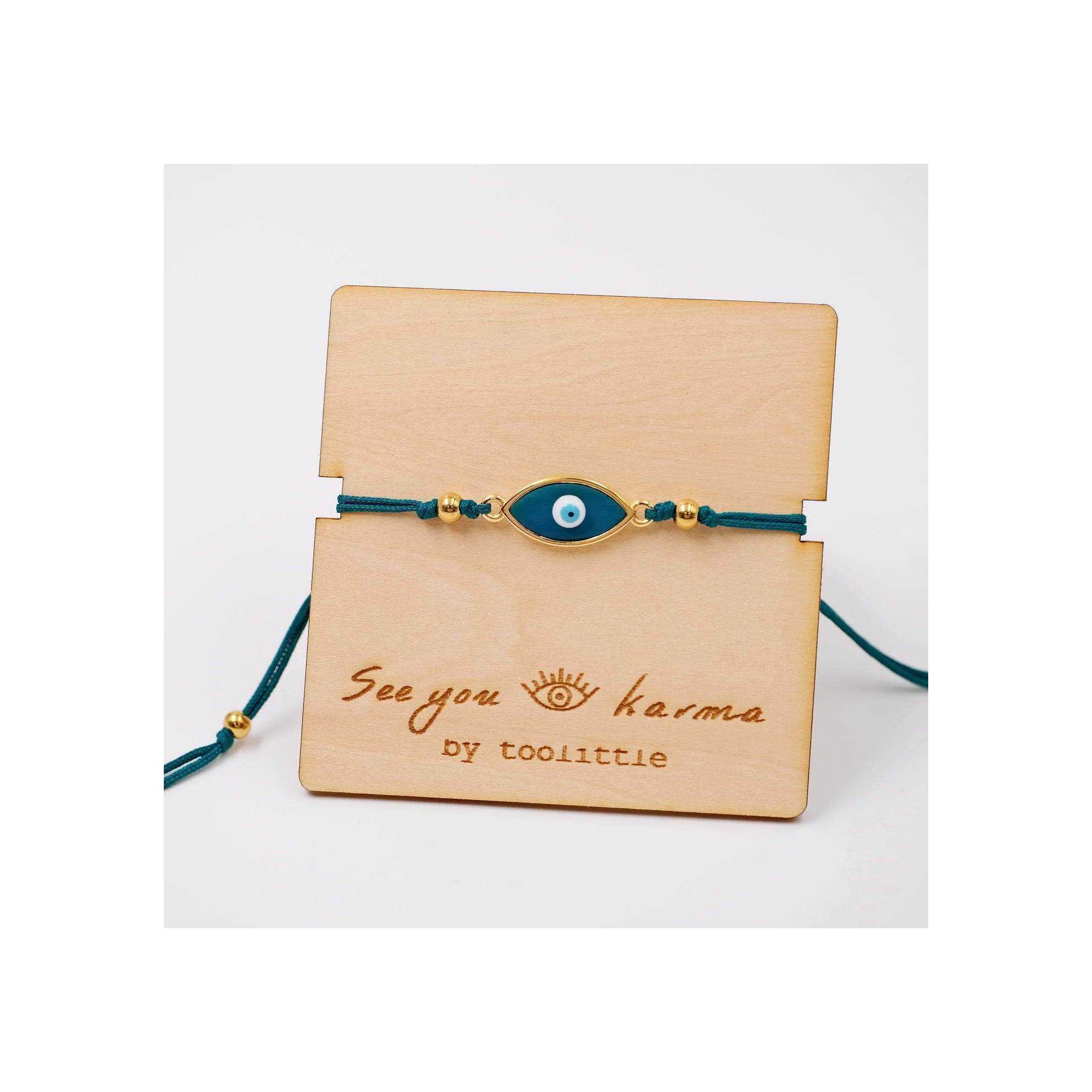 See You Bracelet POUPADOU turqoise, angle view