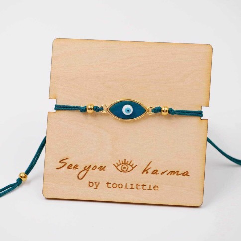Bracelet See You bleu, POUPADOU vu d'angle