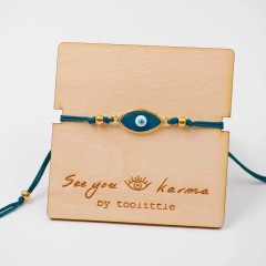 See You Bracelet POUPADOU turqoise, angle view