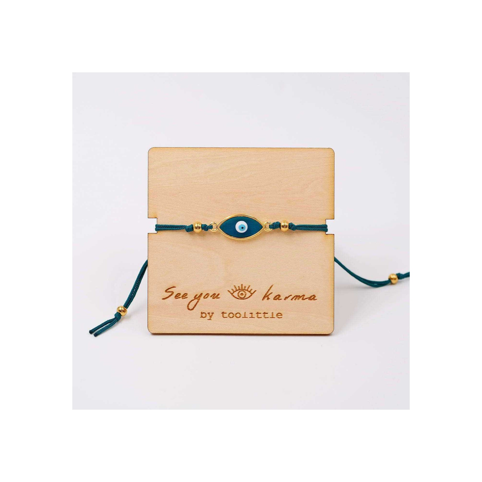 See You Bracelet POUPADOU turquoise, front view