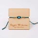 See You Bracelet POUPADOU turquoise, front view