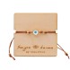 See You Bracelet POUPADOU brown, front view