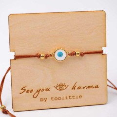 See You Bracelet POUPADOU brown, angle view