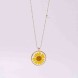 Dried Blossom necklace POUPADOU, front view