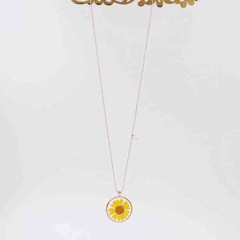 Κολιέ Dried Blossom POUPADOU, μπροστινής όψη ολόκληρο