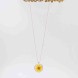 Dried Blossom necklace POUPADOU, front view the entire necklace