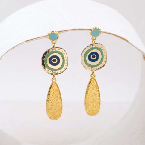 Mati Plexiglass Earrings POUPADOU, front view