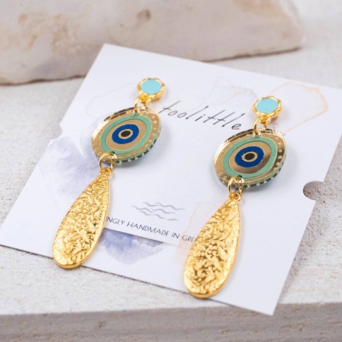 Mati Plexiglass Earrings POUPADOU, top view