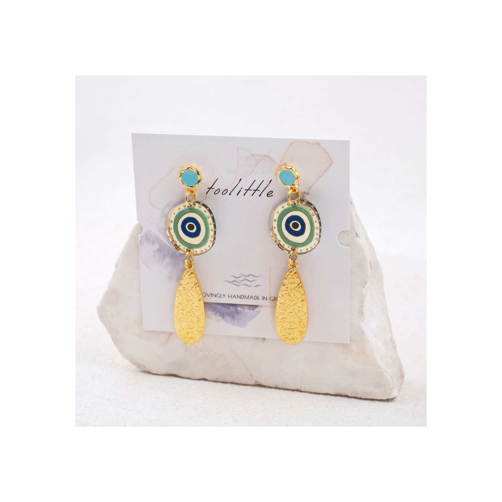 Boucles d'oreilles Mati Plexiglass POuPADOU, vues d'angle