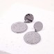 Boucles d'oreilles Phaistos plaquées argent POUPADOU, vues de face
