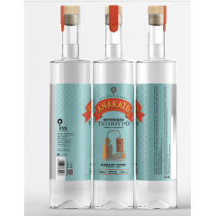 Tsipouro Anakato sans anis EVA DISTILLERY, vu de 3 bouteilles