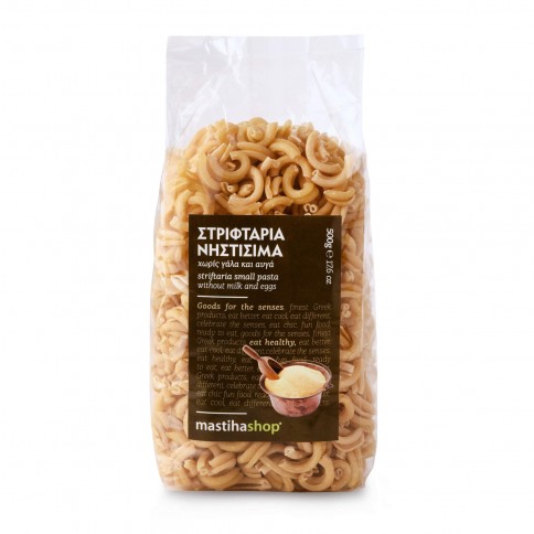 Striftaria small braids of pasta 500g Mastiha Shop front view