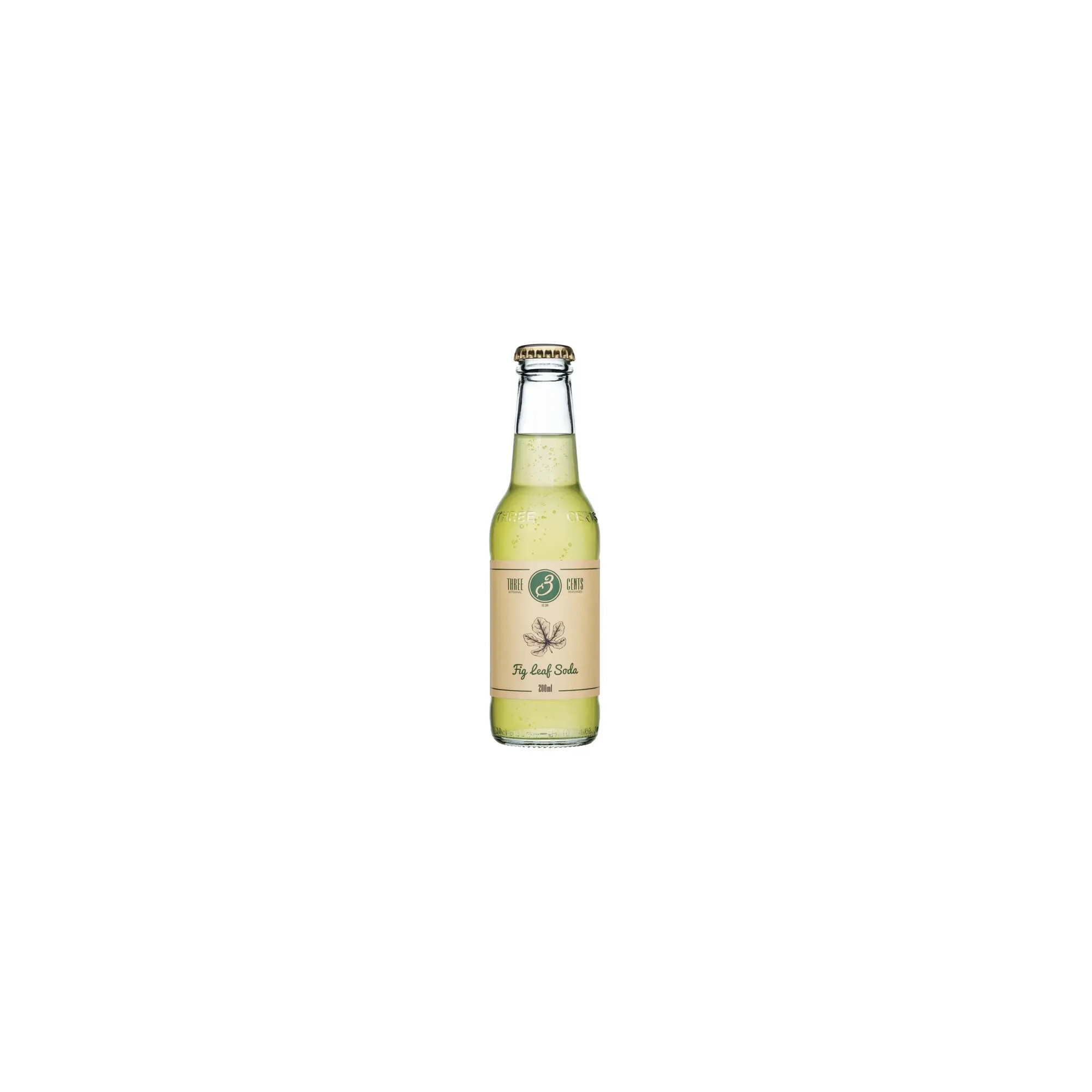 Fig Leaf Soda 200ml THREE CENTS front view
