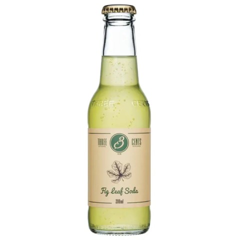 Fig Leaf Soda 200ml THREE CENTS front view