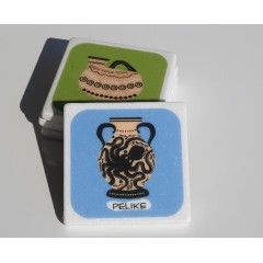 Dessous de verre en marbre Pelisse AHGB vu de face