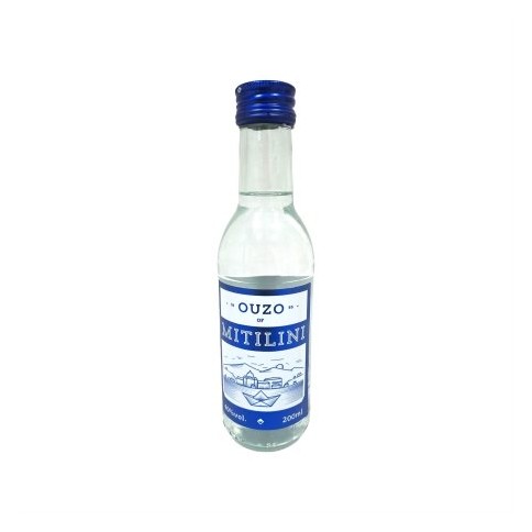 Ouzo Mitilini 200ml EVA DISTILLERY, front view