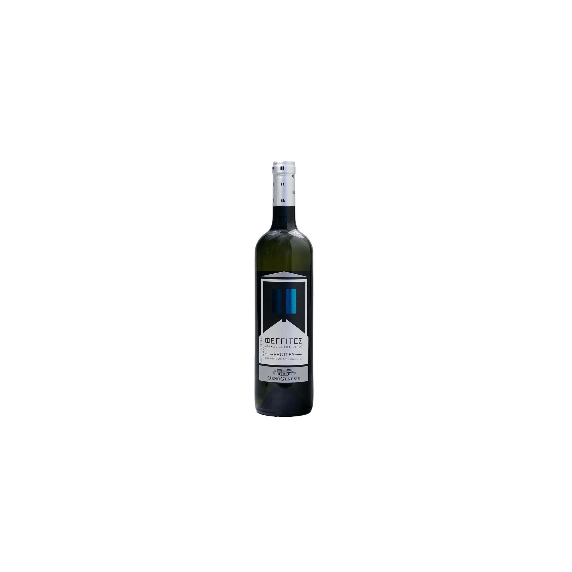 Feggites, dry white wine PGI Macedonia 75cl OENOGENESIS, front view