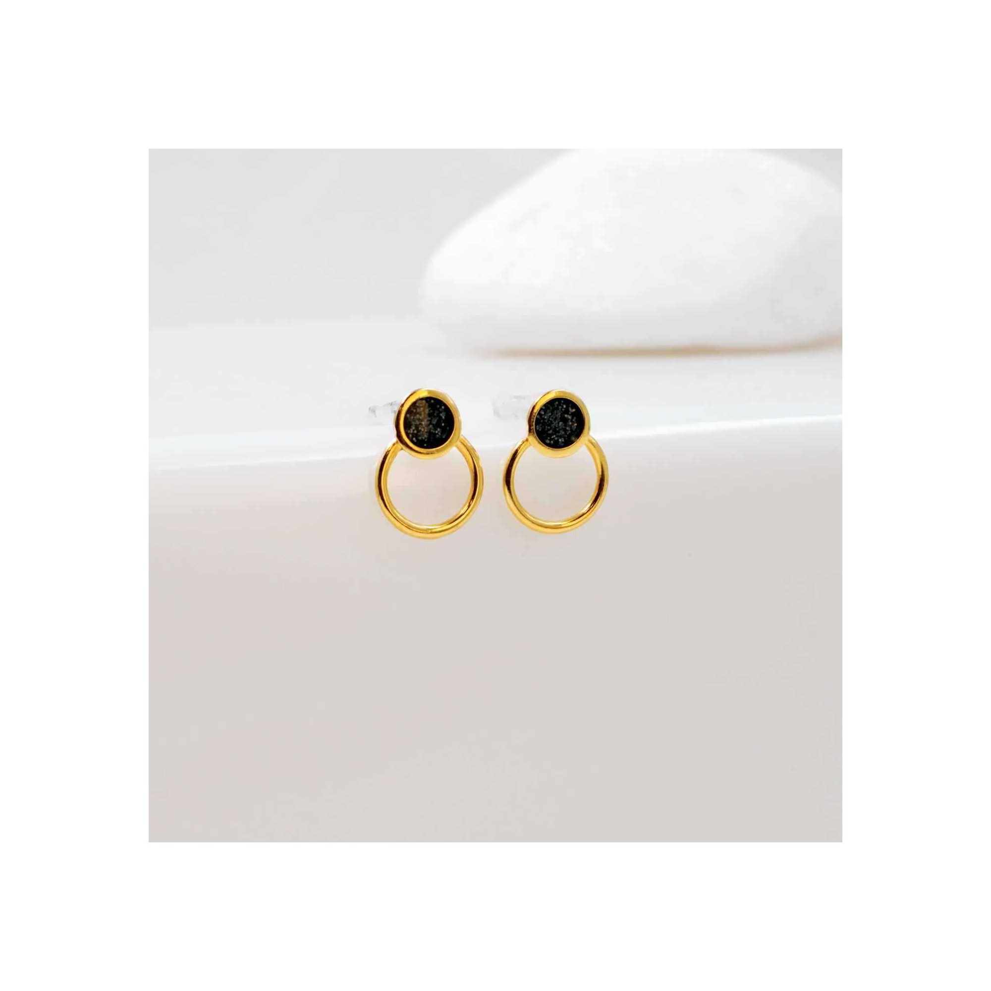 Boucles d'oreilles Kea POUPADOU, vues de face