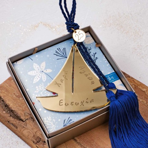 Gouri - Porte bonheur Bateau Poupadou, vu de haut