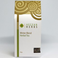 Winter Blend Herbal Tea 30g Aegean Herbs, front view 1