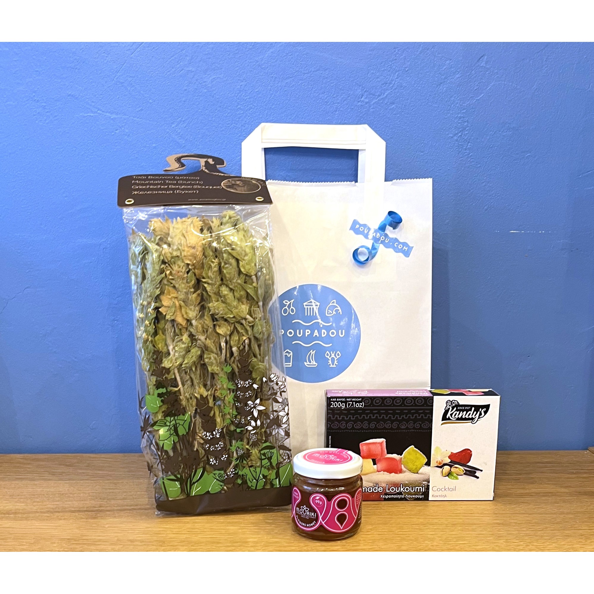 Gift box "Mountain tea" POUPADOU, front view