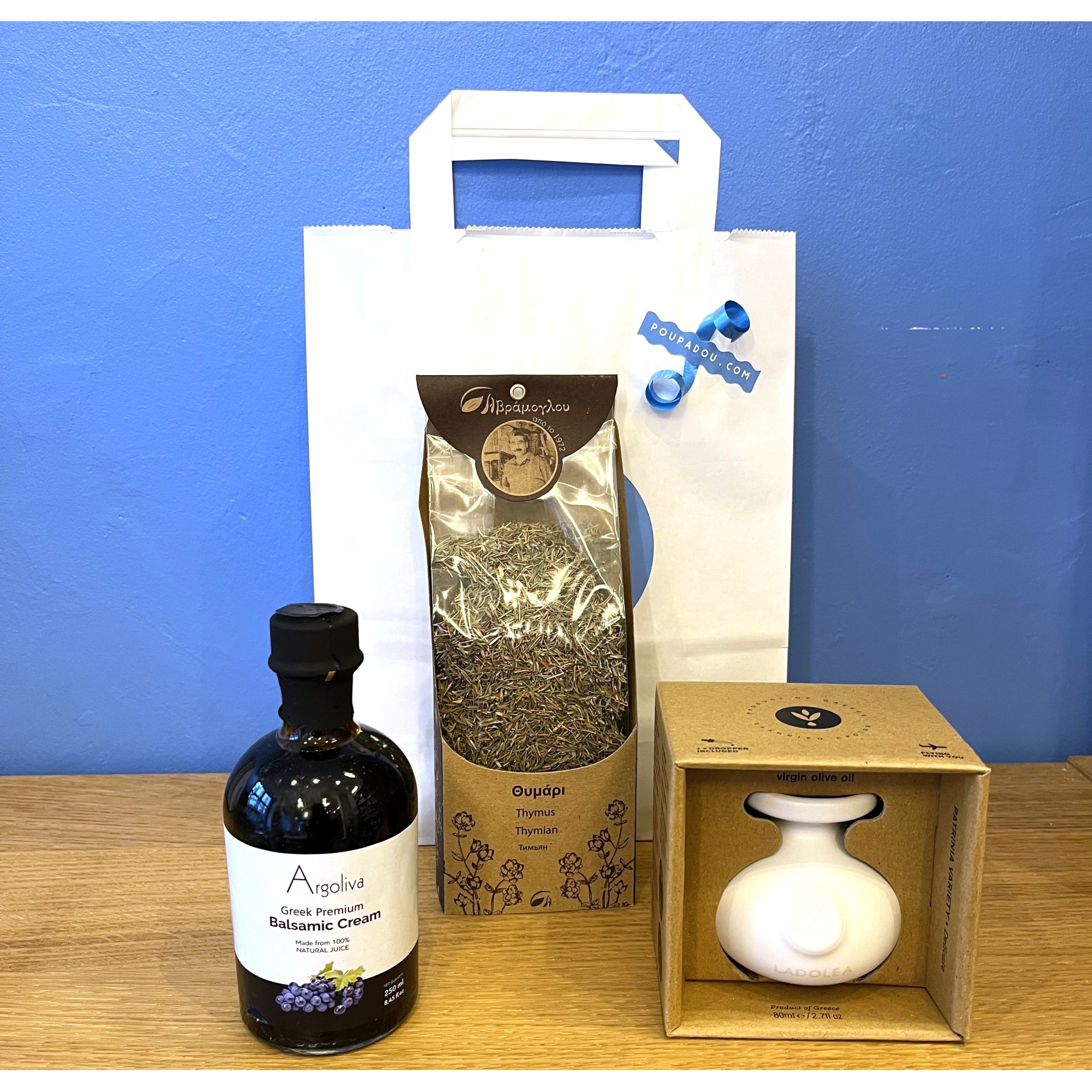 Coffret cadeau "Méditerranée en bouteille" POUPADOU vu de face