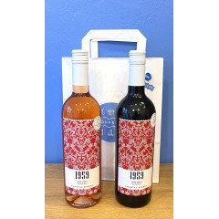 Coffret Cadeau "Sélection de Vins Grecs - 1959 IGP Florina" POUPADOU, vu de face